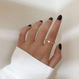 Triangle Sterling Silver Open Ring