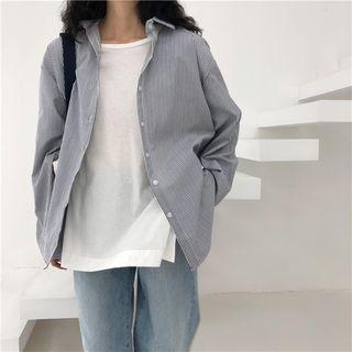 Striped Shirt Black - One Size