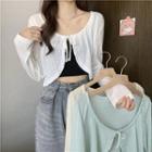 Light Jacket / Cropped Camisole Top
