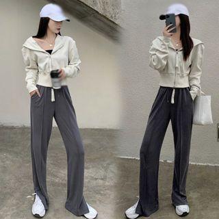 Zip Hoodie / Wide-leg Pants
