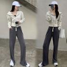 Zip Hoodie / Wide-leg Pants