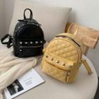 Quilted Studded Backpack