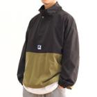 Two-tone Overhead Half-button Jacket