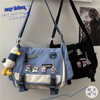 Applique Messenger Bag / Bag Charm / Set