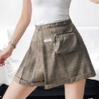 Scottish-plaid A-line Skirt
