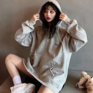 Oversized Hooded Zip Jacket