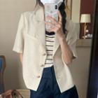 Button-up Short-sleeve Jacket