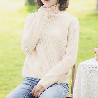 Turtleneck Sweater Light Almond - One Size