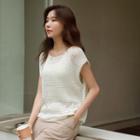 Plain Drop-shoulder Sweater Vest