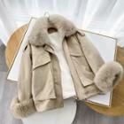 Fleece-lined Zip-up Down Jacket