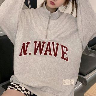 Half-zip Arrow Embroidered Sweatshirt