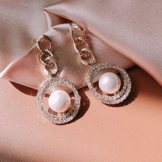 Embellished Drop Ear Stud