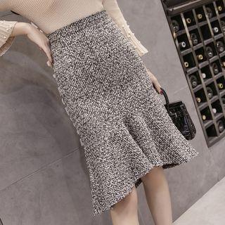 Melange Mermaid Pencil Skirt