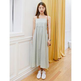 Spaghetti-strap Maxi Empire Dress