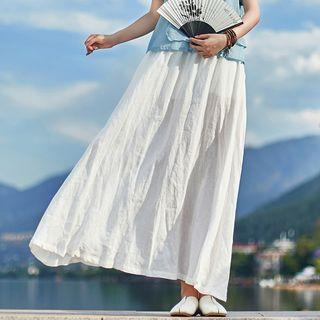 Plain Skirt White - One Size