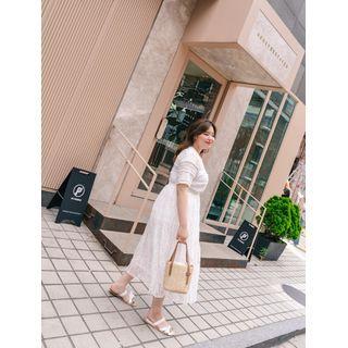 Round-neck Frilled Lace Top