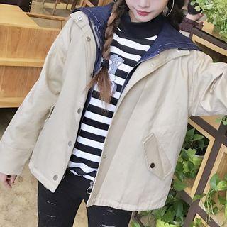 Mock Two Piece Zip Jacket