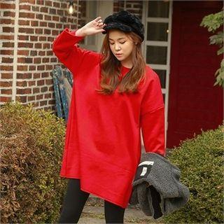 Brushed Fleece Lined Long T-shirt