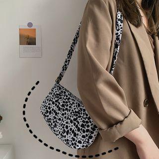 Cow Print Crossbody Bag No Charm - White - One Size