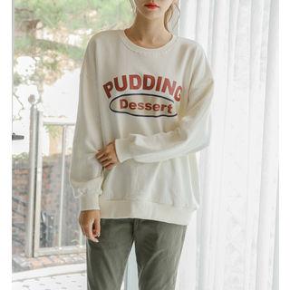 Pudding Printed Boxy-fit Sweatshirt