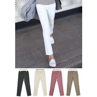 Brushed Fleece Straight-cut Pants