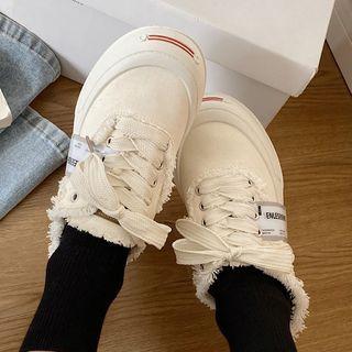 Lace-up Platform Mule Sneakers