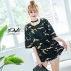 Elbow-sleeve Camo T-shirt