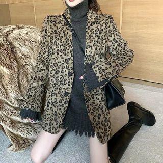Leopard Print Blazer / Sweater