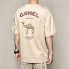 Short-sleeve Camel Print T-shirt
