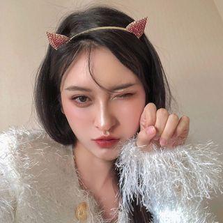 Cat Ear Rhinestone Hair Clip