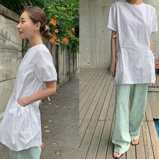 Drawcord-detail Tunic Dress