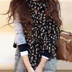 Cat Print Light Scarf
