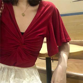 Bat-wing Twist-knot Blouse
