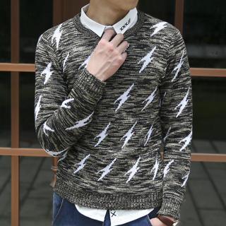 Lightning Print Sweater