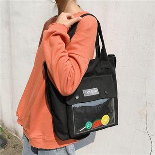Print Embroidered Backpack