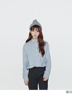 Pocket-front Pinstripe Shirt