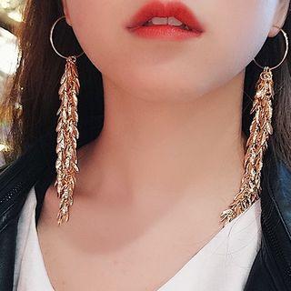 Leaves Tasseled Earring