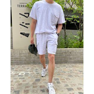 Cargo-pocket M Lange T-shirt & Shorts Set