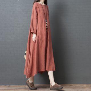 Long-sleeve Midi Tunic Dress