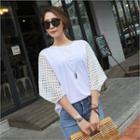 Perforated-sleeve Top