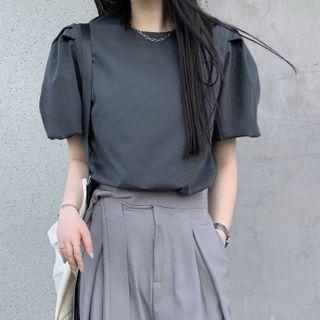 Elbow-sleeve Blouse / Dress Pants