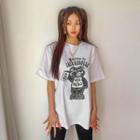 Letter Bear-printed T-shirt
