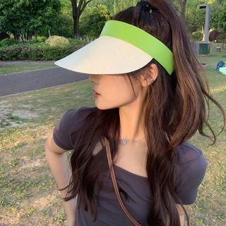 Woven Color Panel Wide Trim Visor