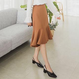 Elastic-waist Mermaid Skirt