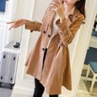 Double-breasted Corduroy Coatdress