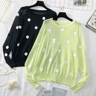 Dotted Light Knit Top