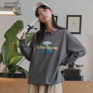 Volcano Print Pullover