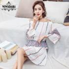 Off-shoulder Mini Embroidered Sundress
