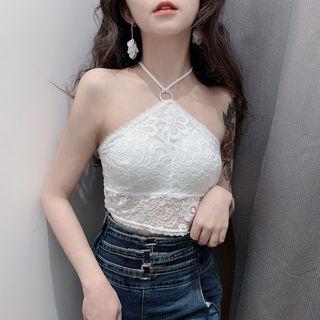 Halter Lace Crop Top