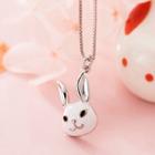 925 Sterling Silver Rabbit Pendant Necklace S925 Silver - Set - One Size